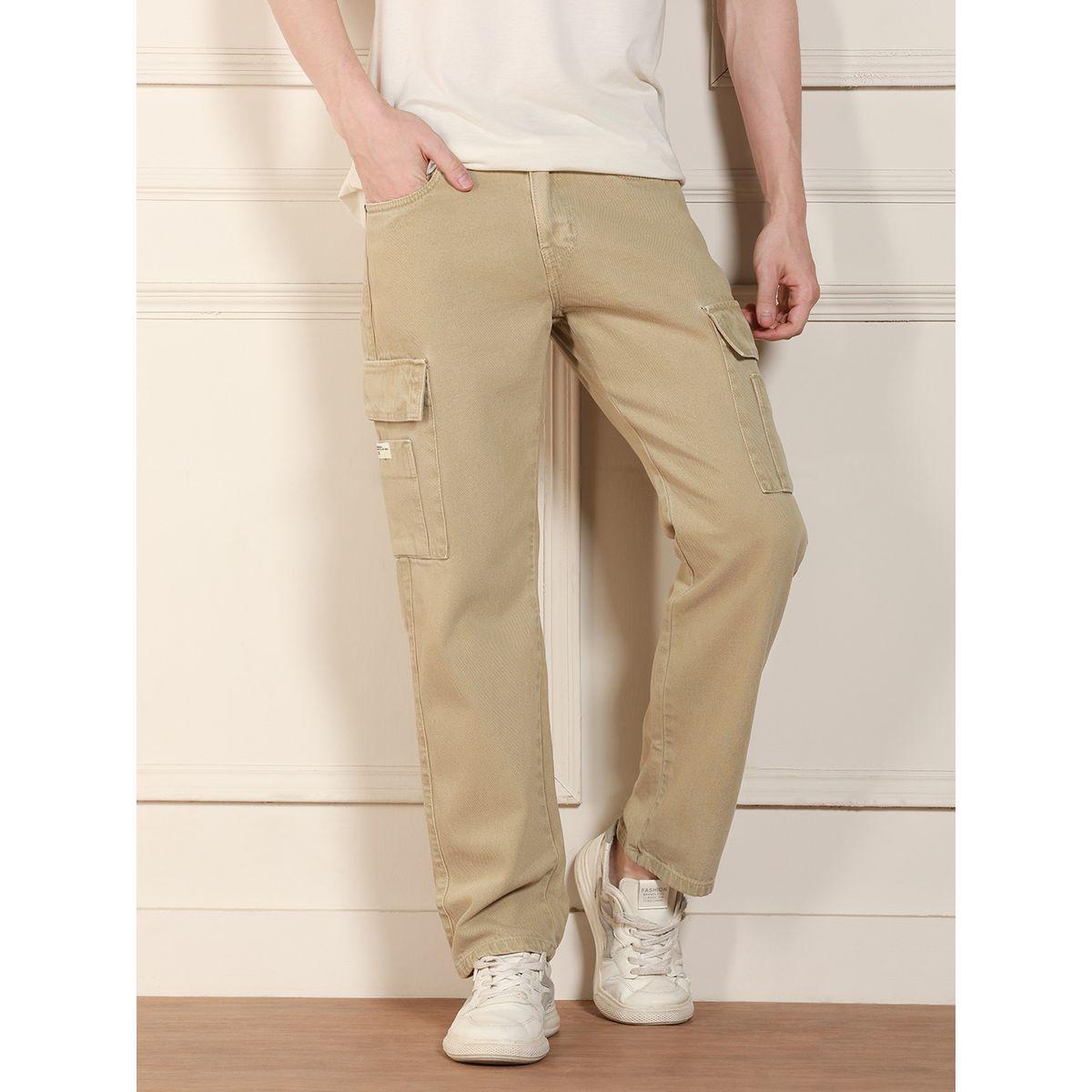 جينز كارجو بقصة مريحة دينيس لينجو × ستايلي-men-clothing-bottoms-jeans-image-1