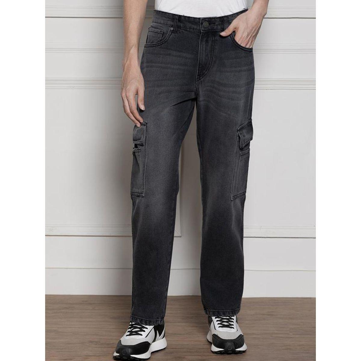 Dennis Lingo X Styli  Mid Rise Relaxed Fit Light Fade Cargo Jeans-men-clothing-jeans-image-1