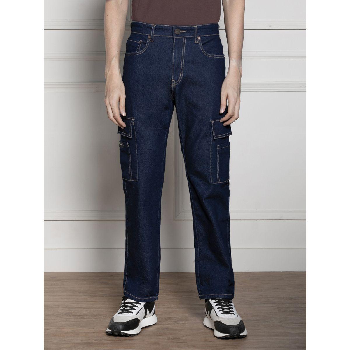 جينز كارجو بقصة مريحة دينيس لينجو × ستايلي-men-clothing-bottoms-jeans-image-2