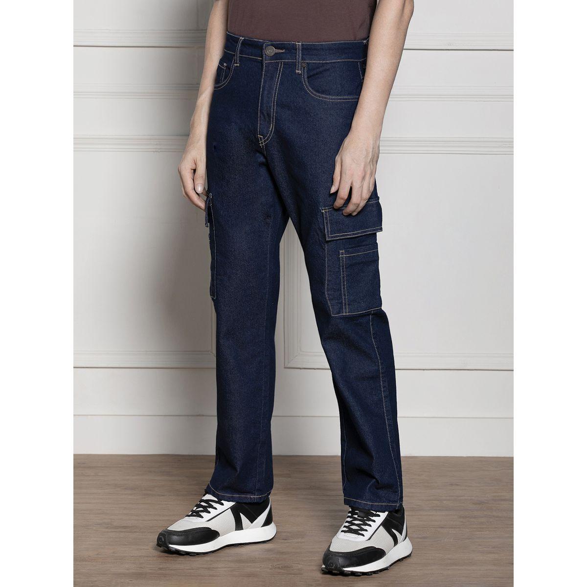جينز كارجو بقصة مريحة دينيس لينجو × ستايلي-men-clothing-bottoms-jeans-image-3
