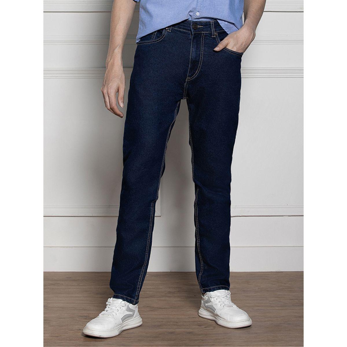 جينز بخصر متوسط وقصة سليم فت دينيس لينجو × ستايلي-men-clothing-bottoms-jeans-image-1