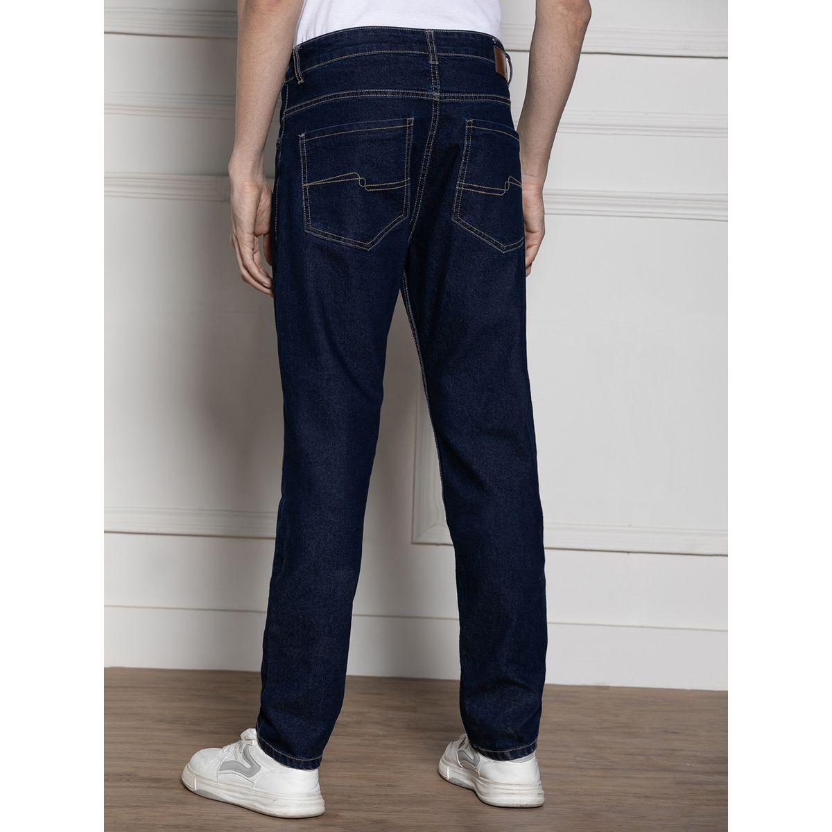 جينز بخصر متوسط وقصة سليم فت دينيس لينجو × ستايلي-men-clothing-bottoms-jeans-image-4