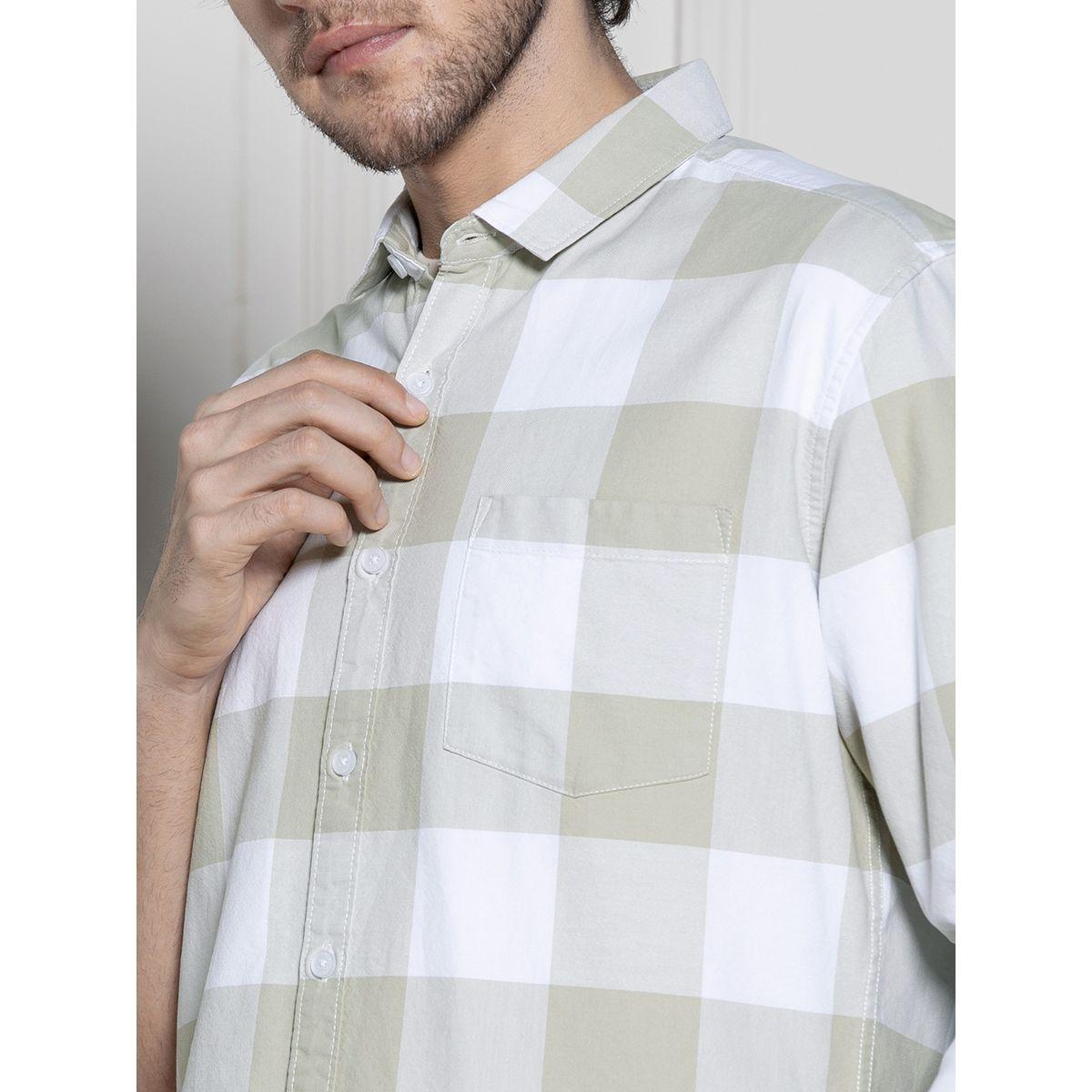Dennis Lingo X Styli  Tartan Check Spread Collar Casual Shirt-men-clothing-shirts-image-3