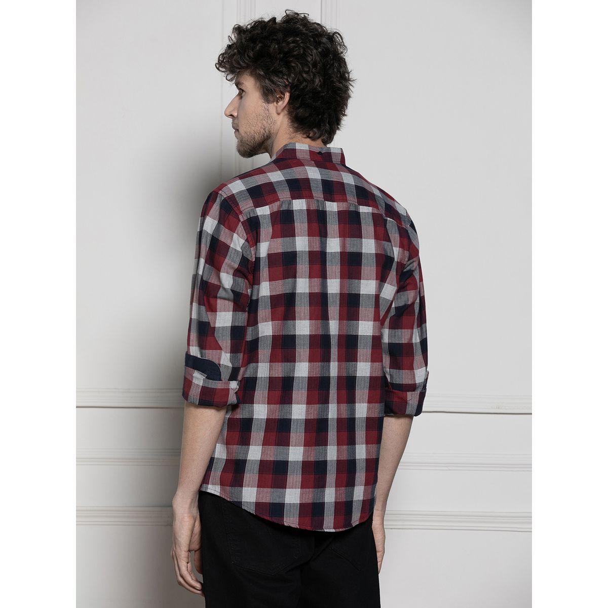 Dennis Lingo X Styli  Buffalo Check Casual Cotton Shirt-men-clothing-shirts-image-2