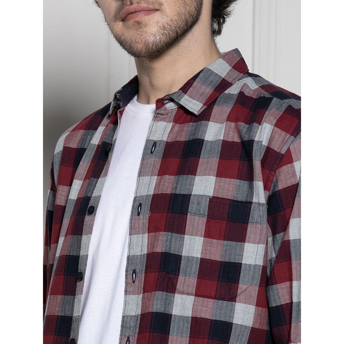 Dennis Lingo X Styli  Buffalo Check Casual Cotton Shirt-men-clothing-shirts-image-3