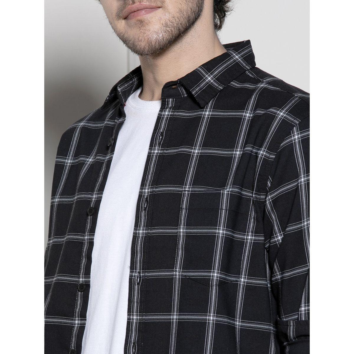 Dennis Lingo X Styli  Windowpane Checked Casual Shirt-men-clothing-shirts-image-5