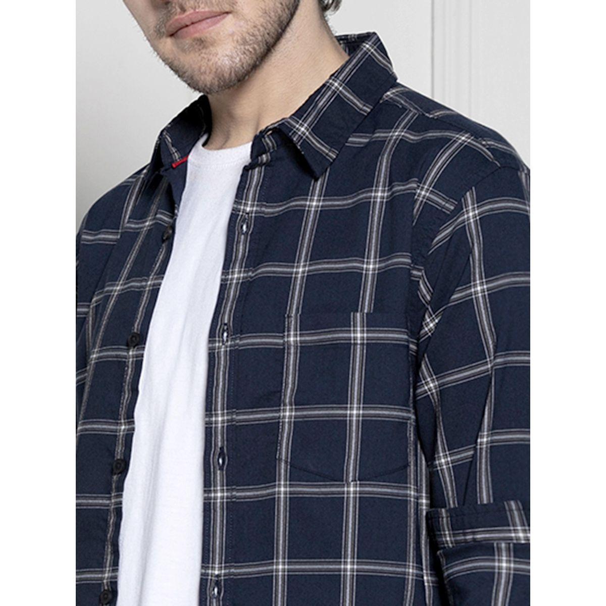 Dennis Lingo X Styli  Windowpane Checked Casual Shirt-men-clothing-shirts-image-5