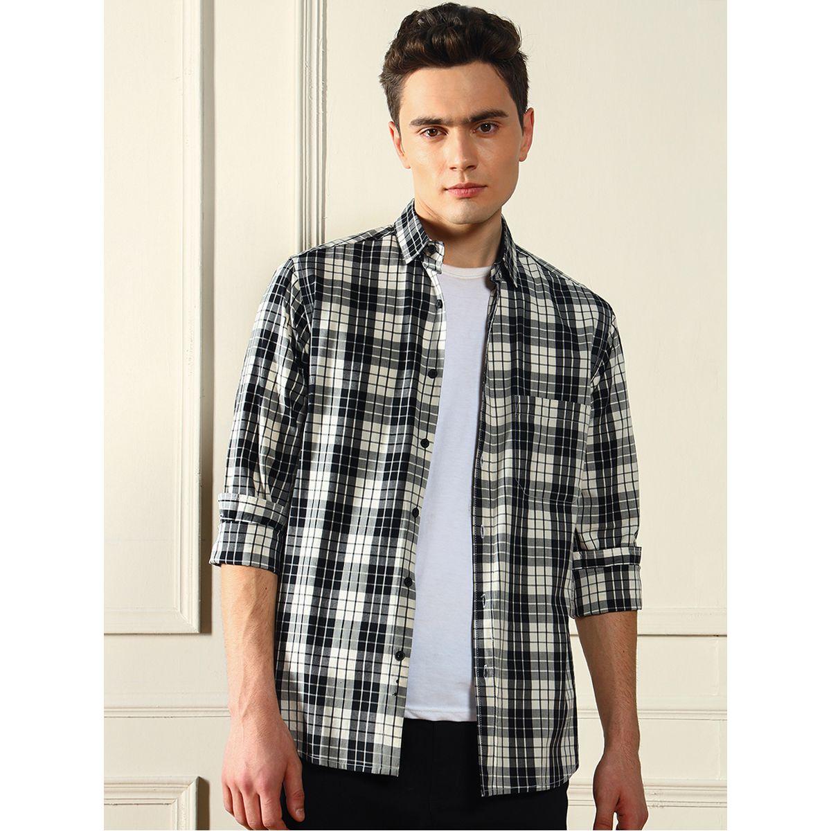 Dennis Lingo X Styli  Checked Long Sleeves Casual Shirt-men-clothing-shirts-image-2