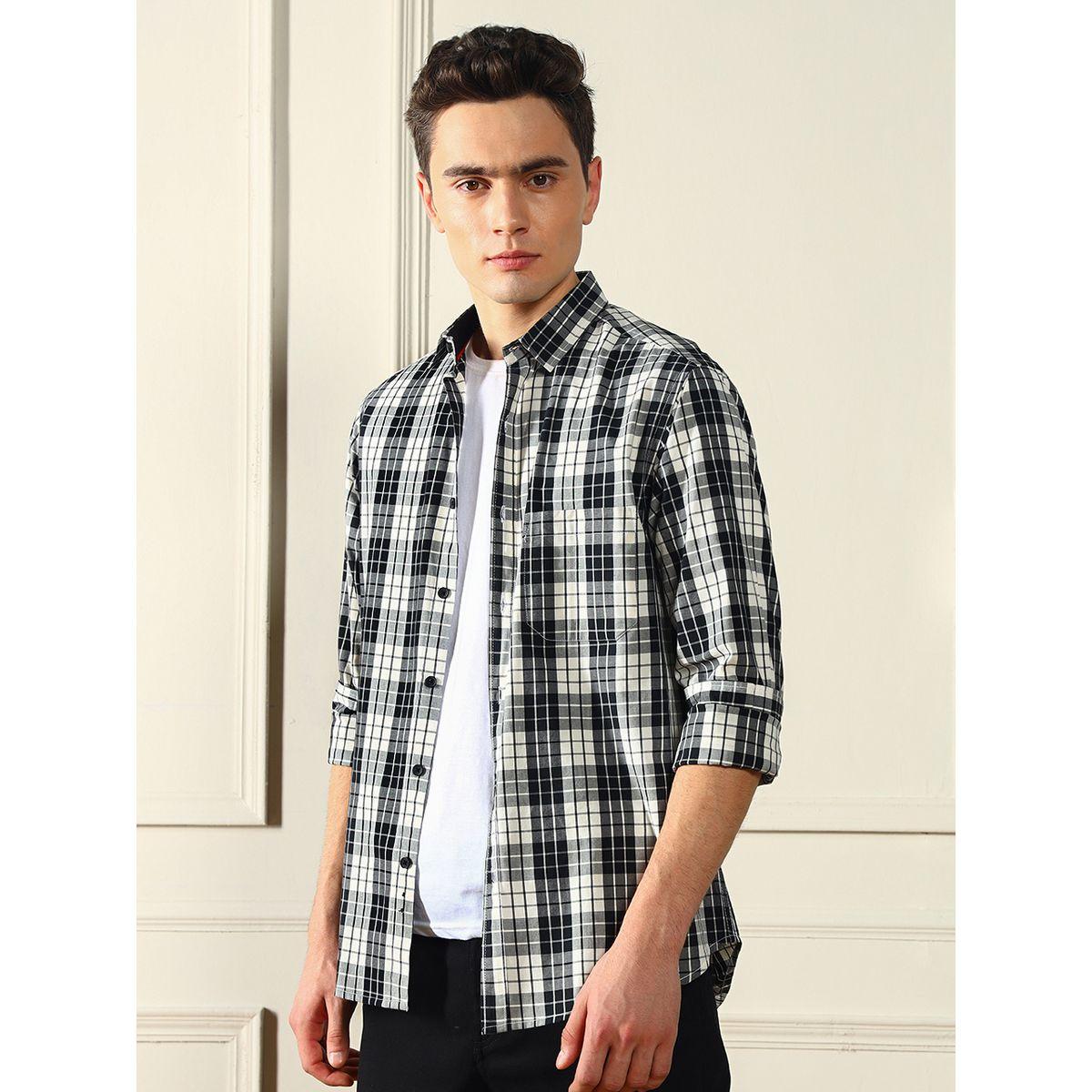 Dennis Lingo X Styli  Checked Long Sleeves Casual Shirt-men-clothing-shirts-image-3