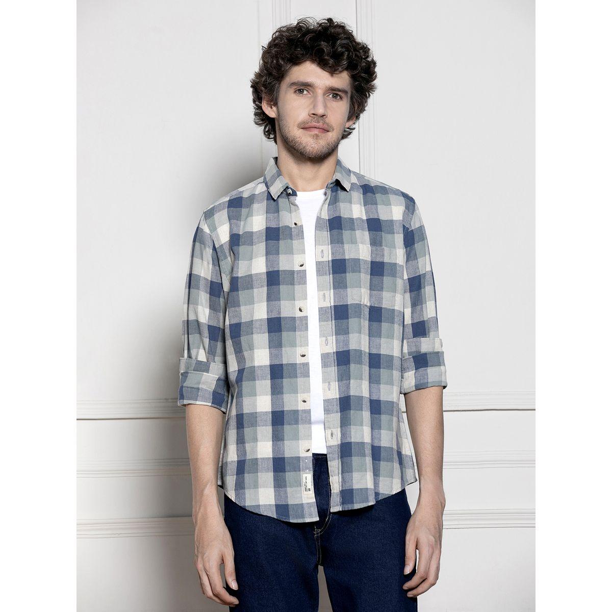 Dennis Lingo X Styli  Tartan Check Casual Cotton Shirt-men-clothing-shirts-image-1