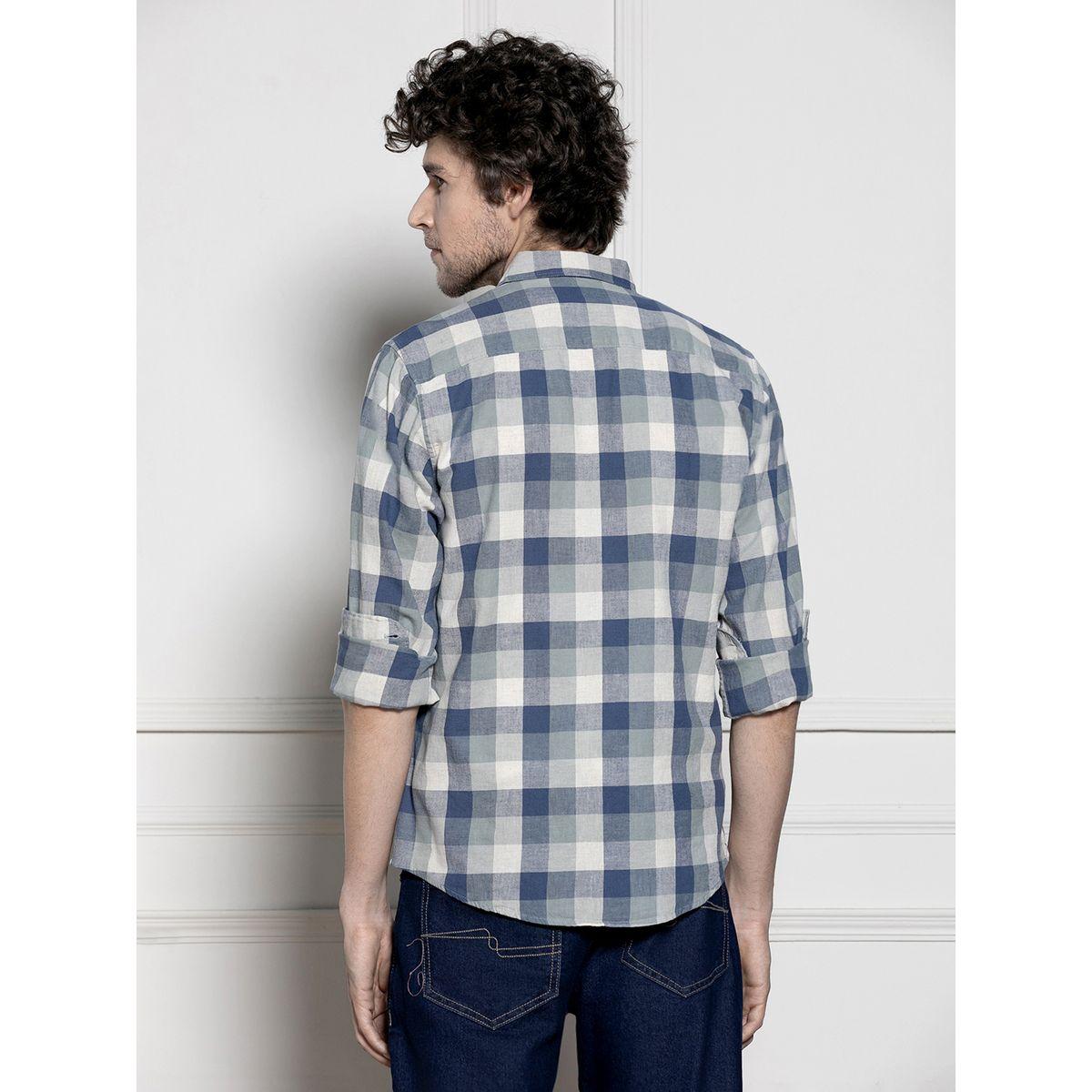 Dennis Lingo X Styli  Tartan Check Casual Cotton Shirt-men-clothing-shirts-image-2