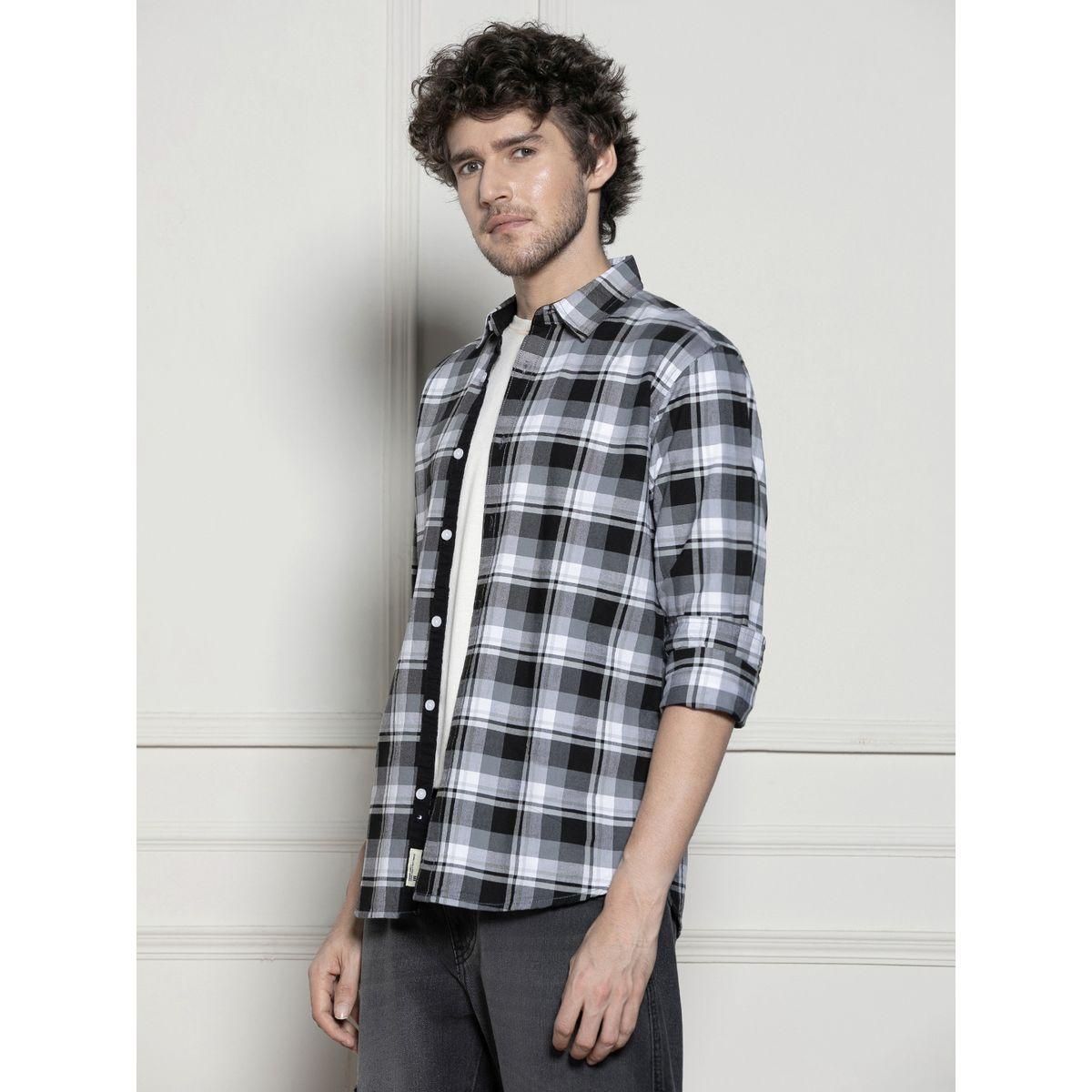 Dennis Lingo X Styli  Checked Print Casual Shirt-men-clothing-shirts-image-3