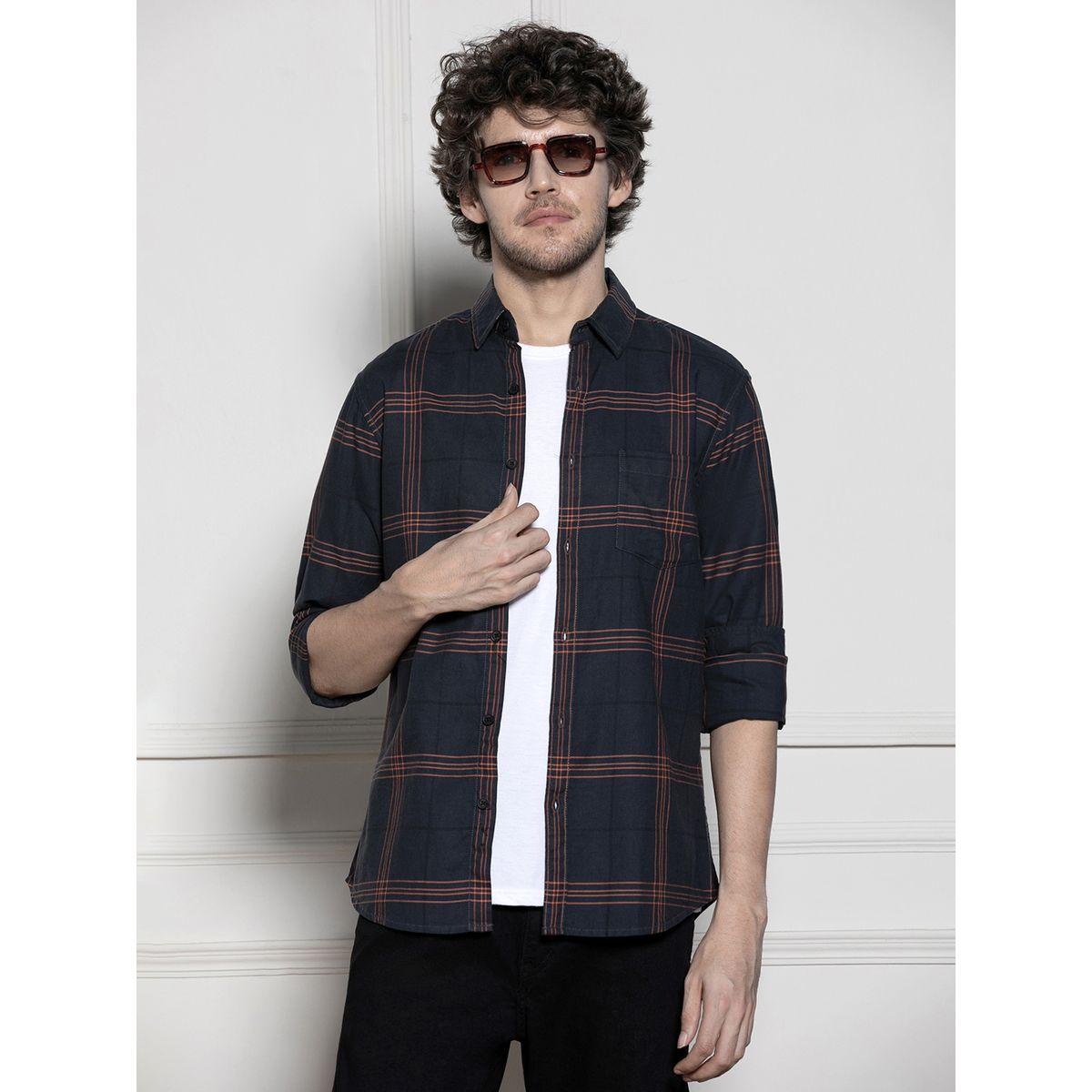 Dennis Lingo X Styli  Checked Print Casual Shirt-men-clothing-shirts-image-1