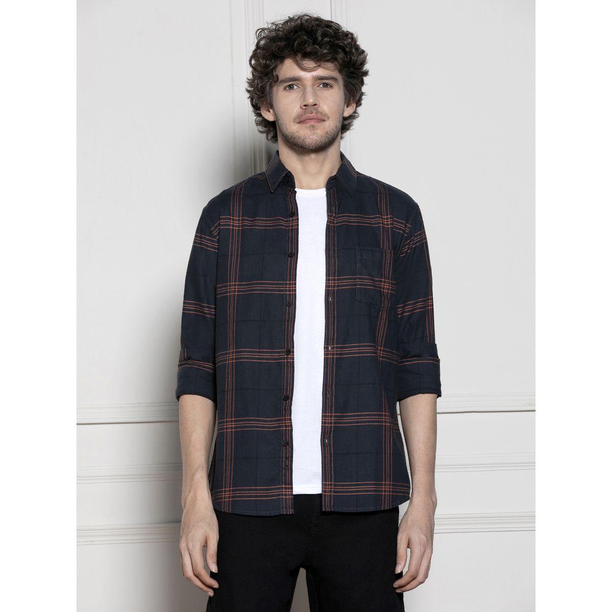 Dennis Lingo X Styli  Checked Print Casual Shirt-men-clothing-shirts-image-2