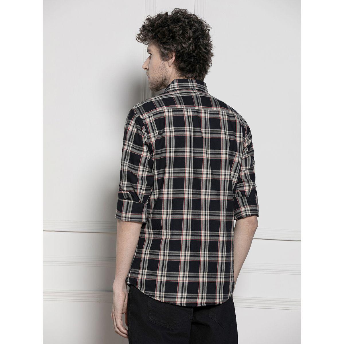 Dennis Lingo X Styli  Tartan Check Casual Cotton Shirt-men-clothing-shirts-image-2