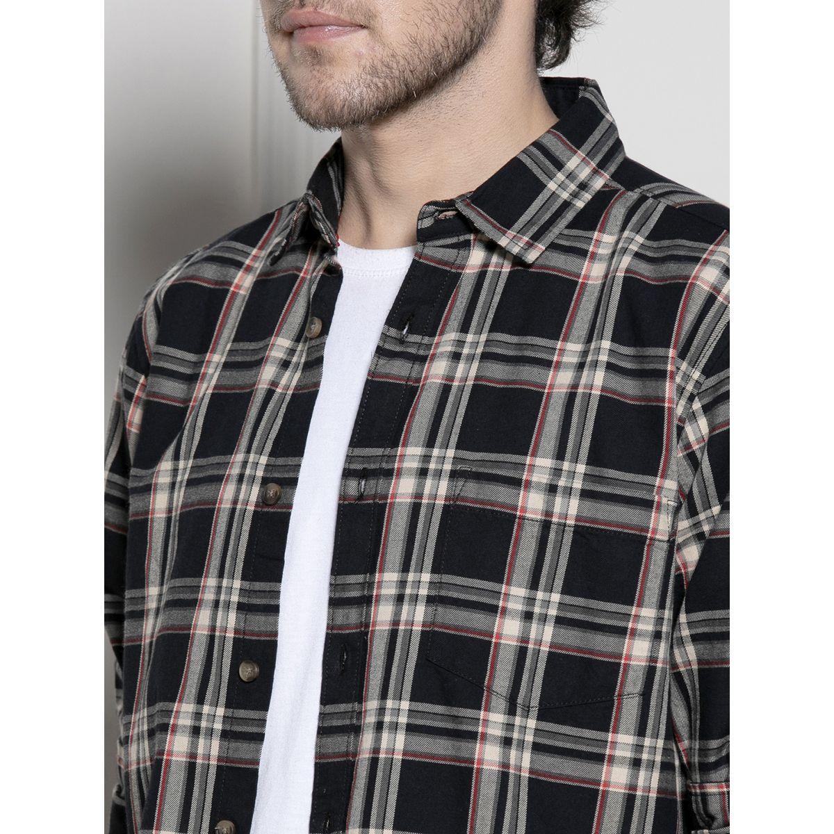 Dennis Lingo X Styli  Tartan Check Casual Cotton Shirt-men-clothing-shirts-image-3