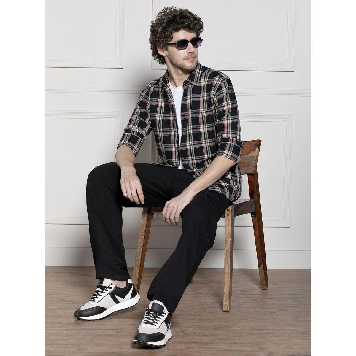 Dennis Lingo X Styli  Tartan Check Casual Cotton Shirt-men-clothing-shirts-image-4