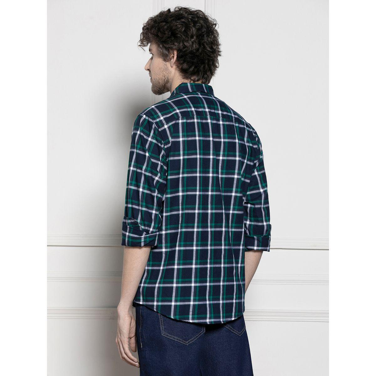 قميص كاجوال مطبع بنمط مربعات دينيس لينجو × ستايلي-men-clothing-shirts-image-4