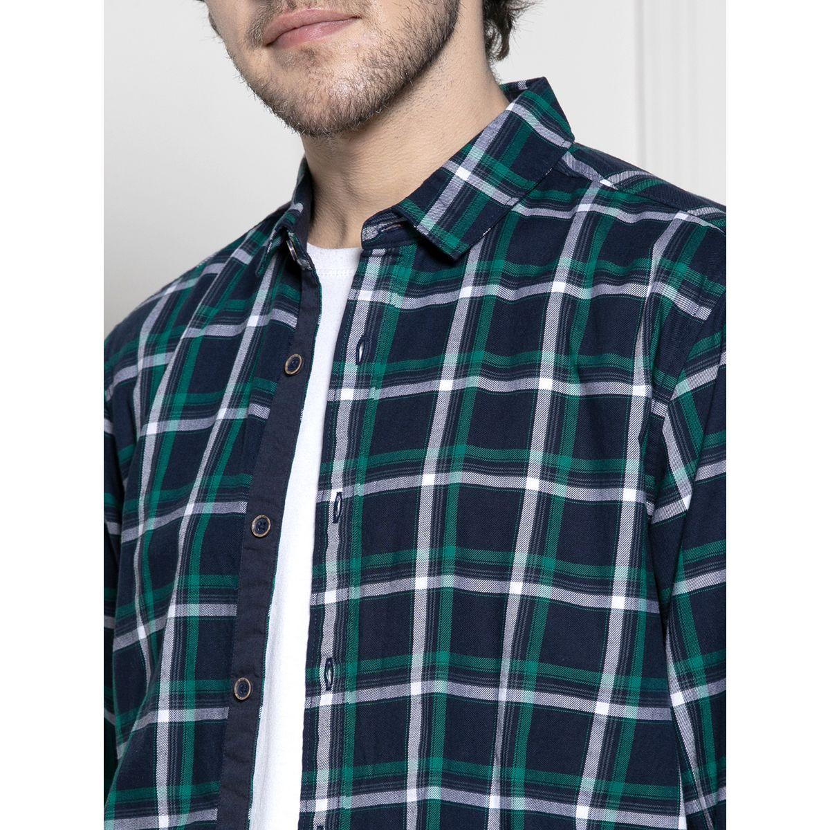قميص كاجوال مطبع بنمط مربعات دينيس لينجو × ستايلي-men-clothing-shirts-image-5