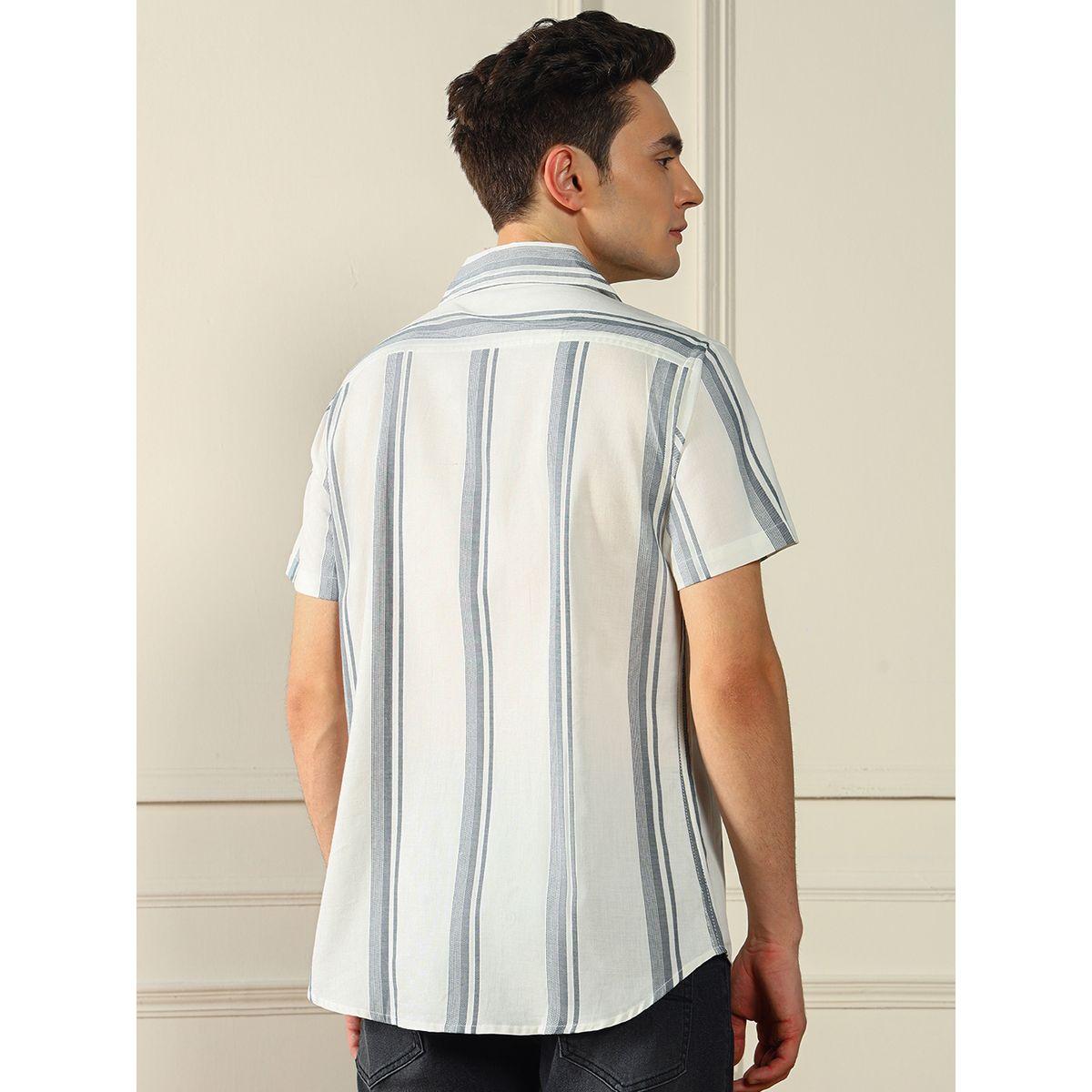 Dennis Lingo X Styli  Striped Casual Shirt with Button Placket-men-clothing-shirts-image-4
