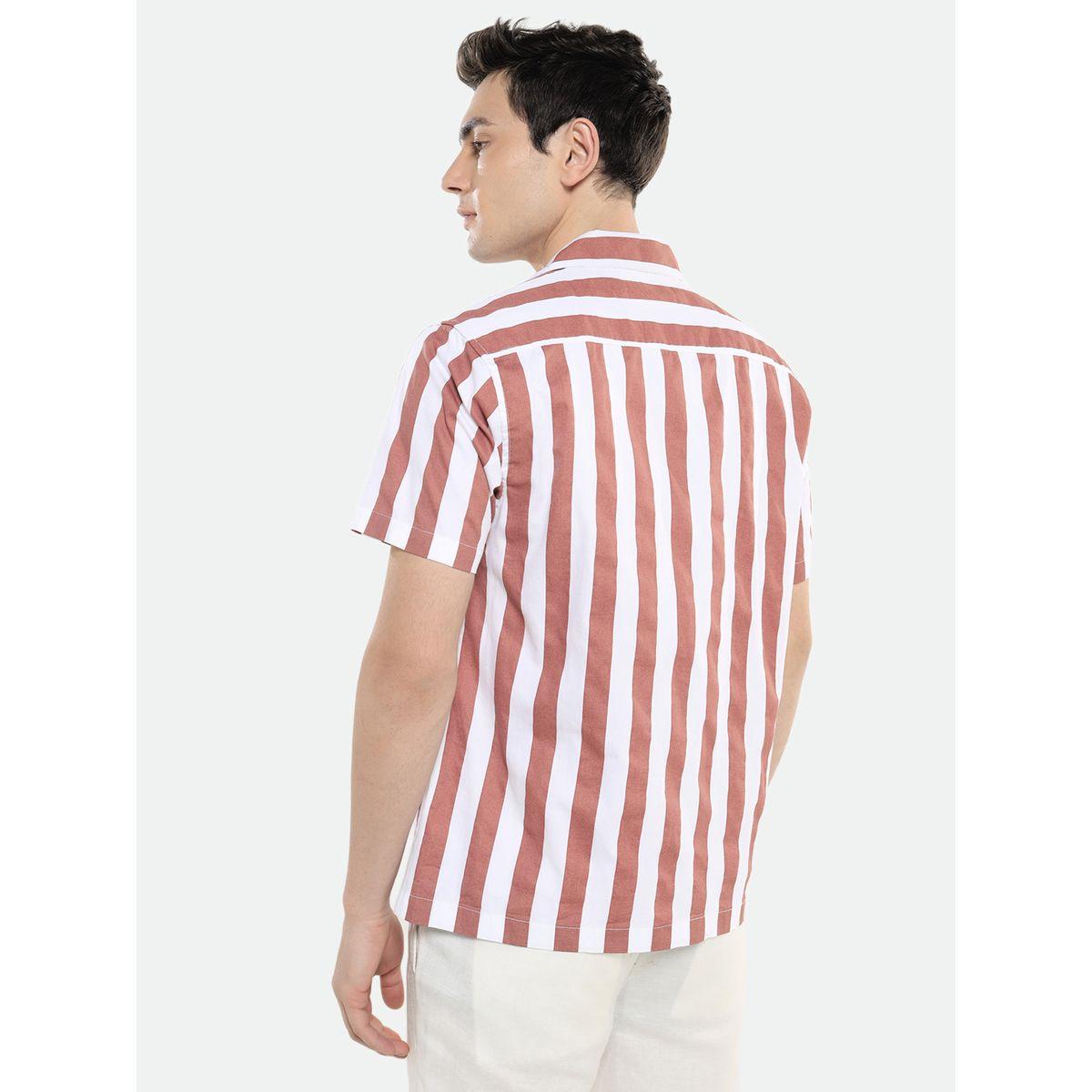 Dennis Lingo X Styli  Spread Collar Striped Casual Shirt-men-clothing-shirts-image-2
