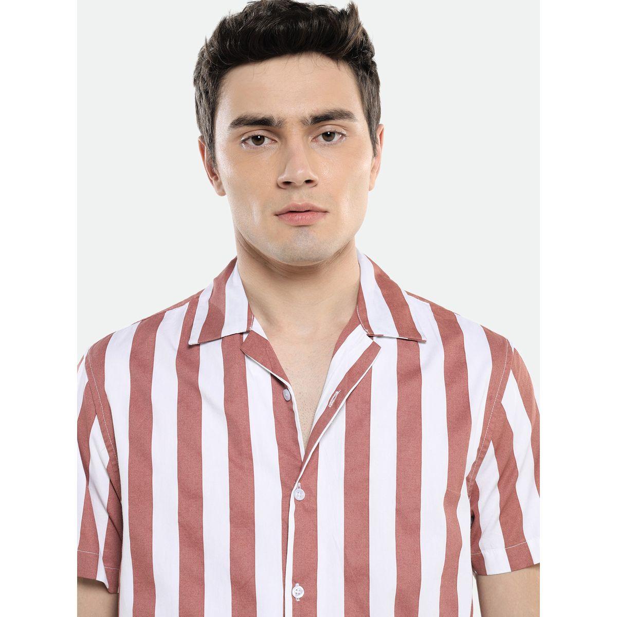 Dennis Lingo X Styli  Spread Collar Striped Casual Shirt-men-clothing-shirts-image-3