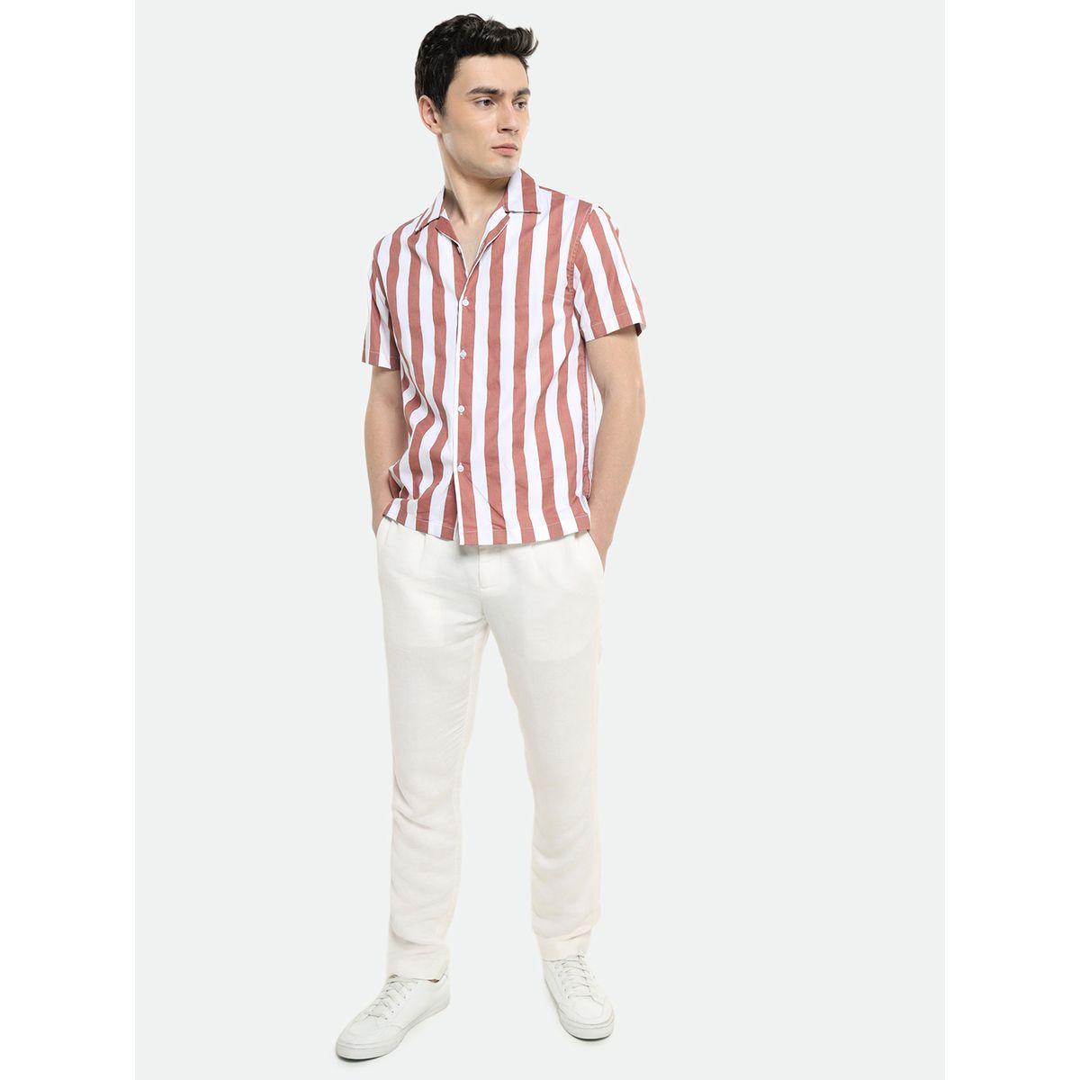 Dennis Lingo X Styli  Spread Collar Striped Casual Shirt-men-clothing-shirts-image-4