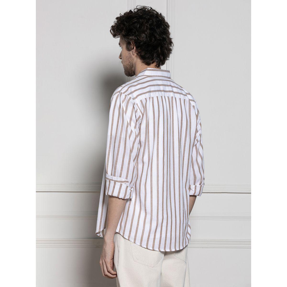 Dennis Lingo X Styli  Striped Cotton Casual Shirt-men-clothing-shirts-image-2