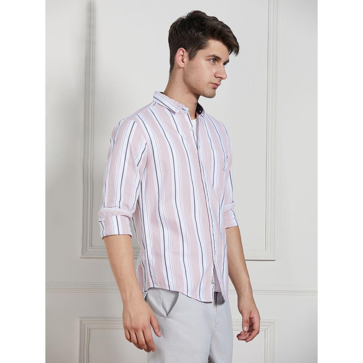 Dennis Lingo X Styli  Striped Casual Shirt with Button Placket-men-clothing-shirts-image-2
