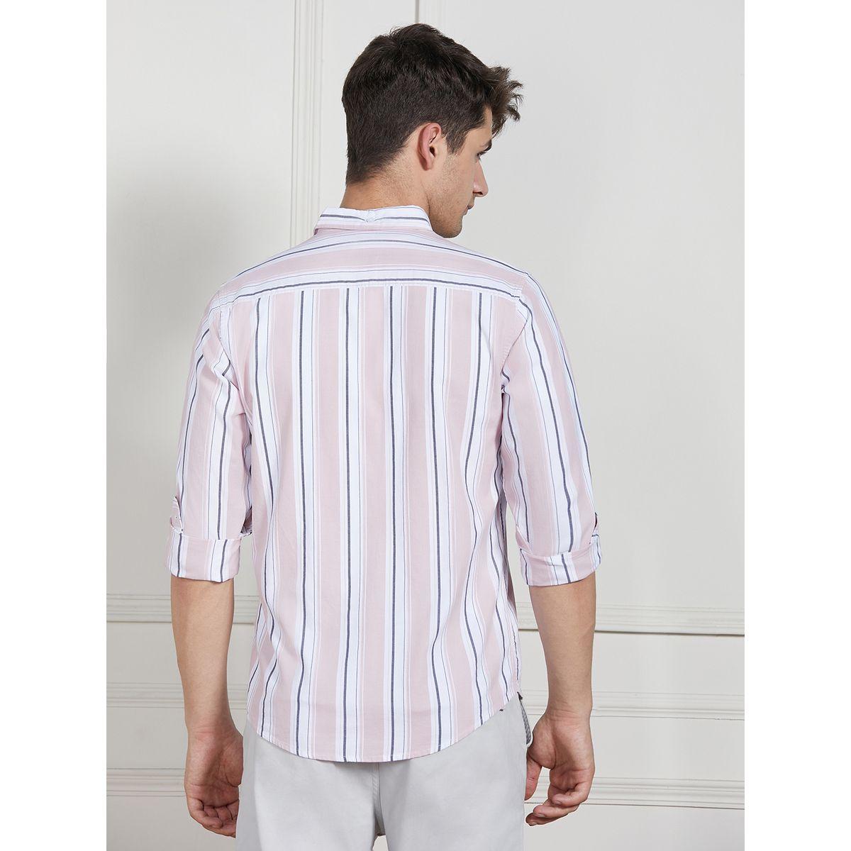 قميص كاجوال مخطط بازرار غلق دينيس لينجو × ستايلي-men-clothing-shirts-image-3