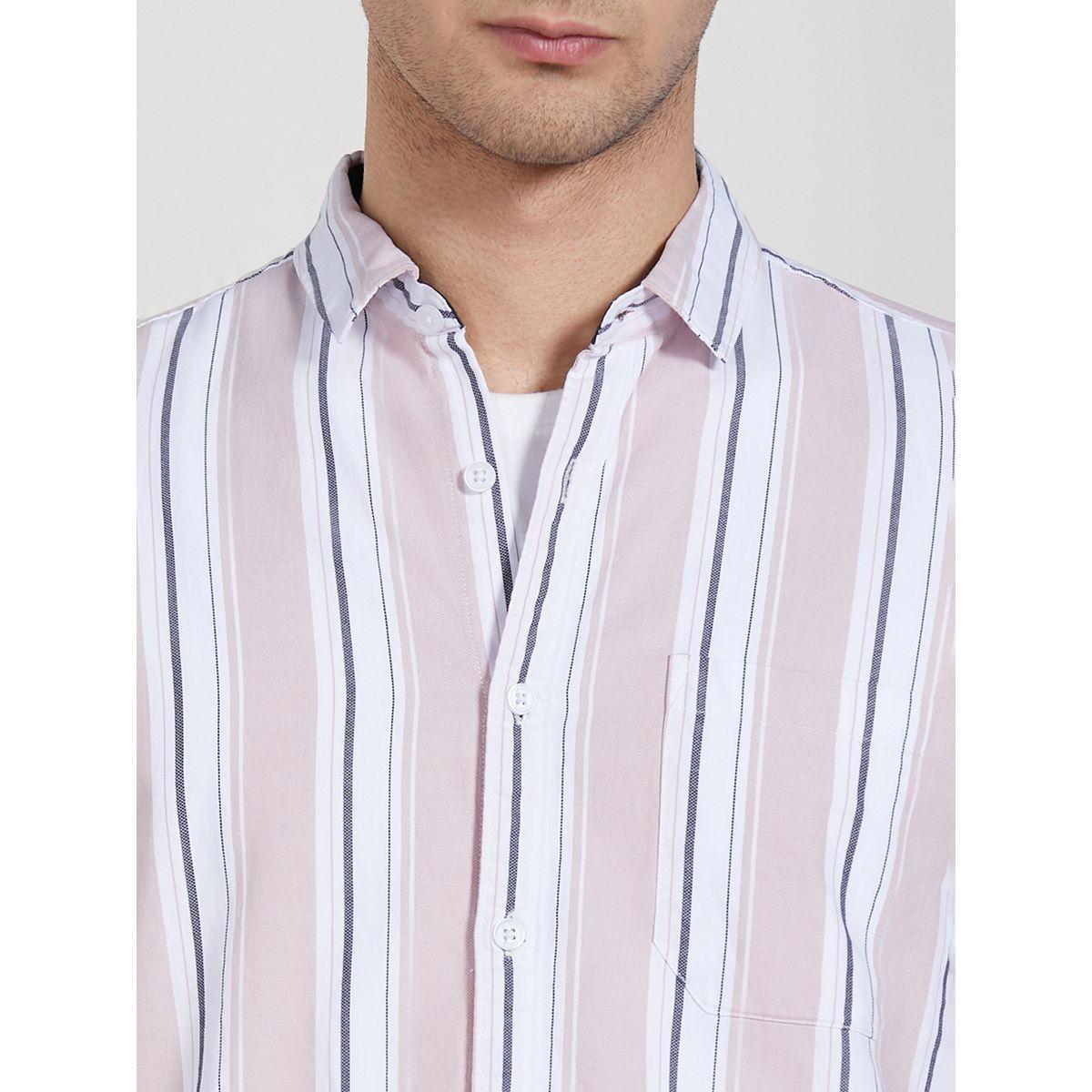 قميص كاجوال مخطط بازرار غلق دينيس لينجو × ستايلي-men-clothing-shirts-image-4