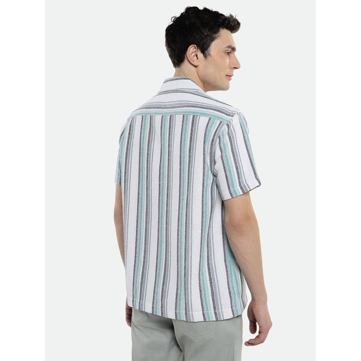 قميص كاجوال بياقة كوبان وقصة عادية دينيس لينجو × ستايلي-men-clothing-shirts-image-2
