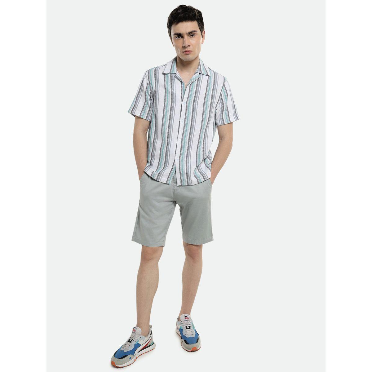 Dennis Lingo X Styli  Cuban Collar Regular Fit Striped Casual Shirt-men-clothing-shirts-image-4