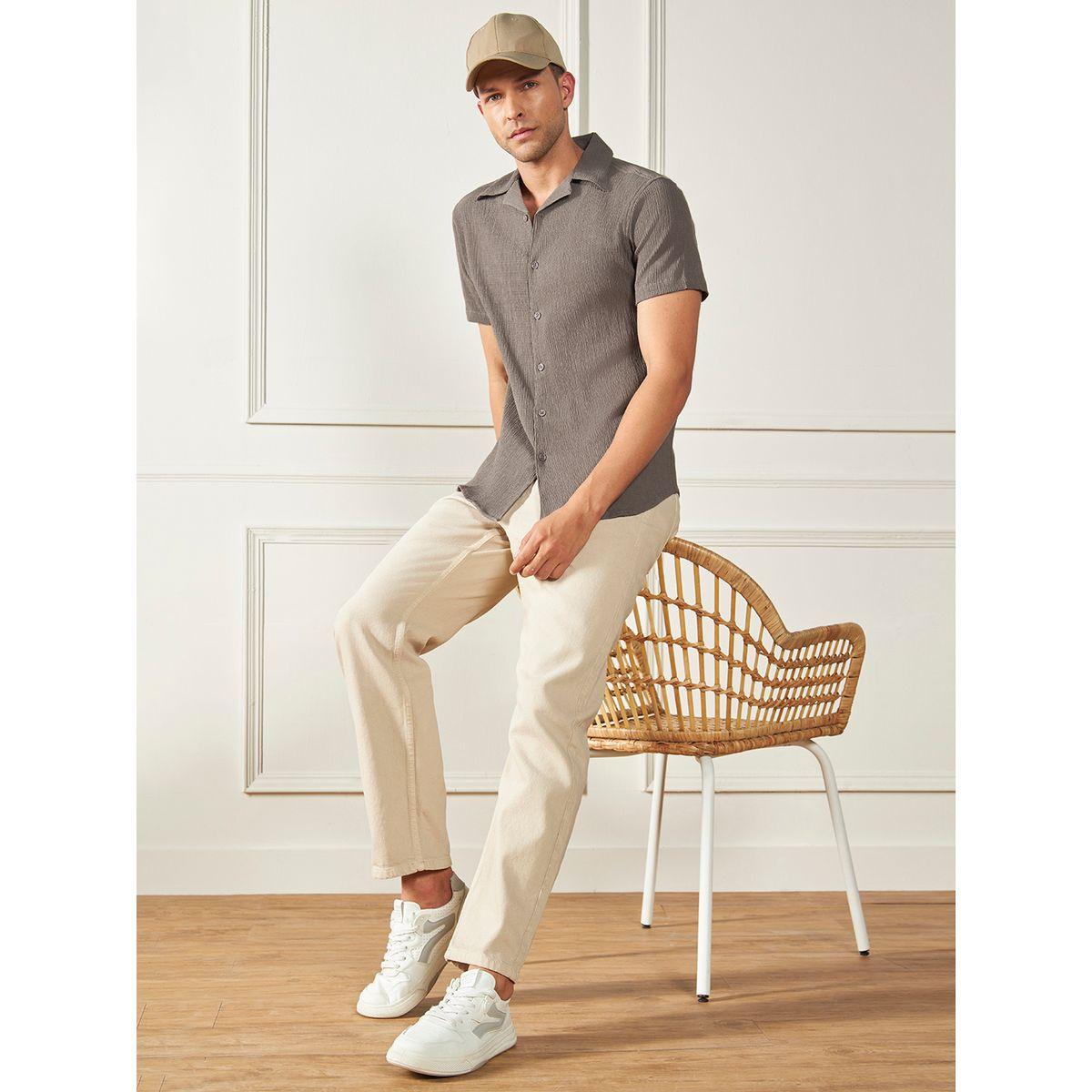 Dennis Lingo X Styli  Cuban Collar Textured Casual Shirt-men-clothing-shirts-image-4