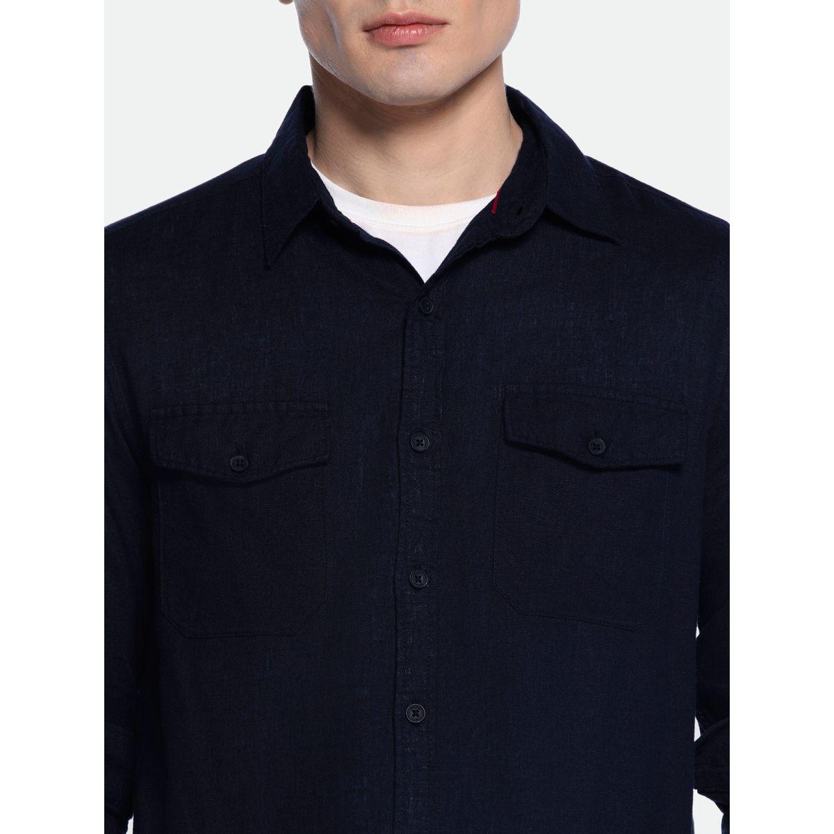 Dennis Lingo X Styli  Regular Fit Casual Shirt with Flap Pockets-men-clothing-shirts-image-3