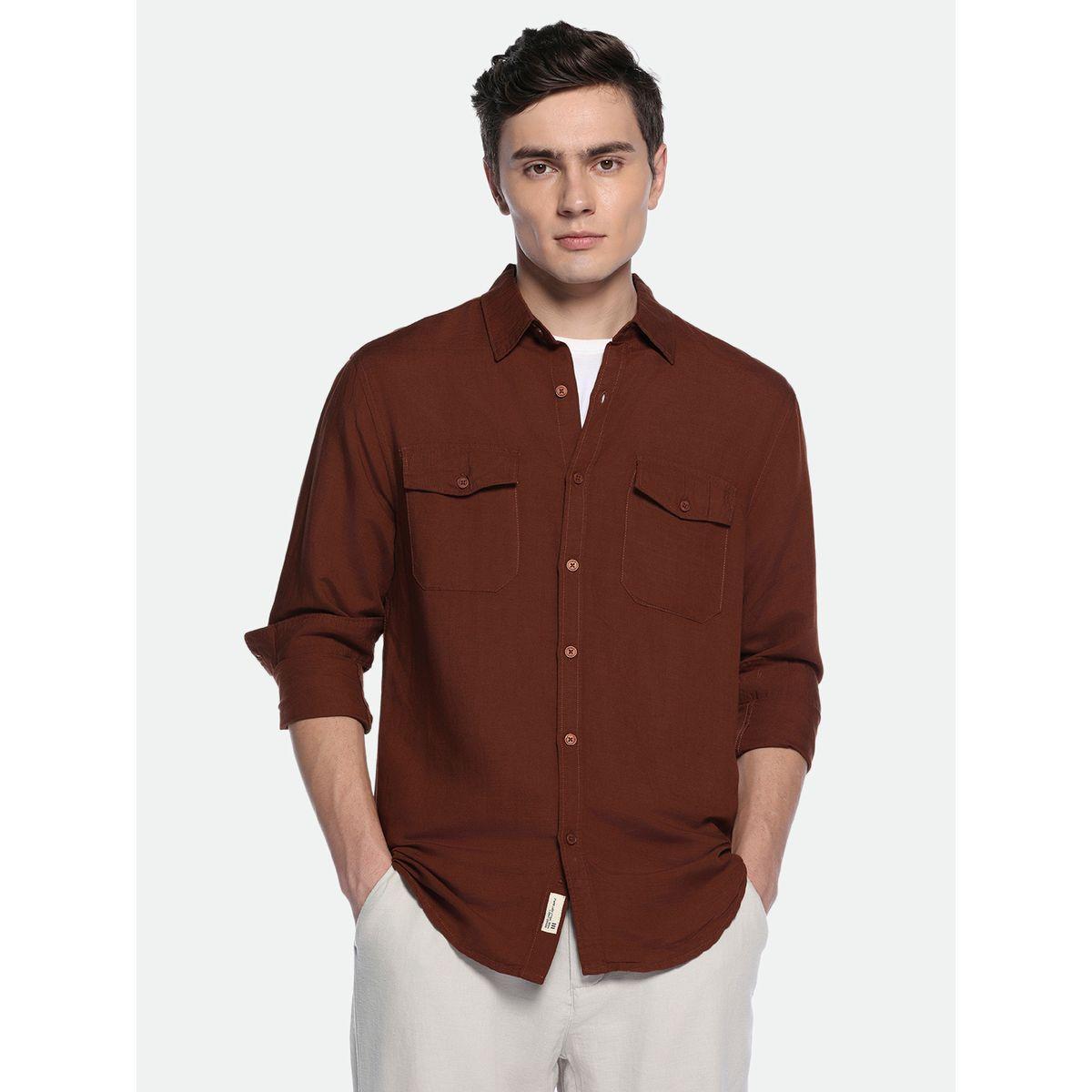 Dennis Lingo X Styli  Regular Fit Casual Shirt with Flap Pockets-men-clothing-shirts-image-1