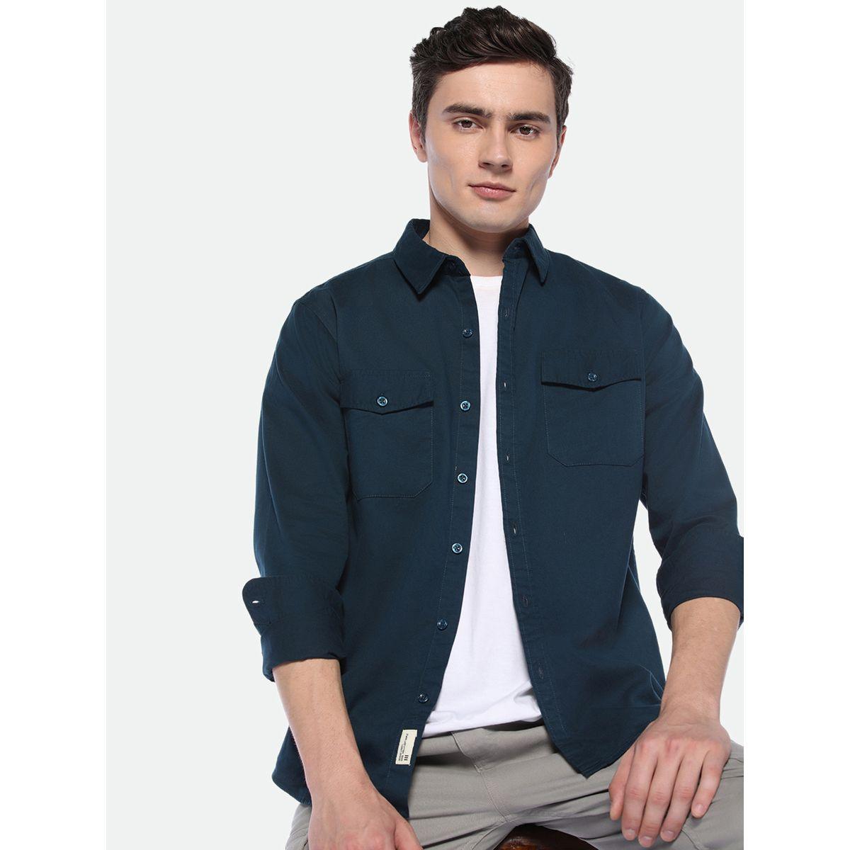 Dennis Lingo X Styli  Regular Fit Casual Shirt with Flap Pockets-men-clothing-shirts-image-1