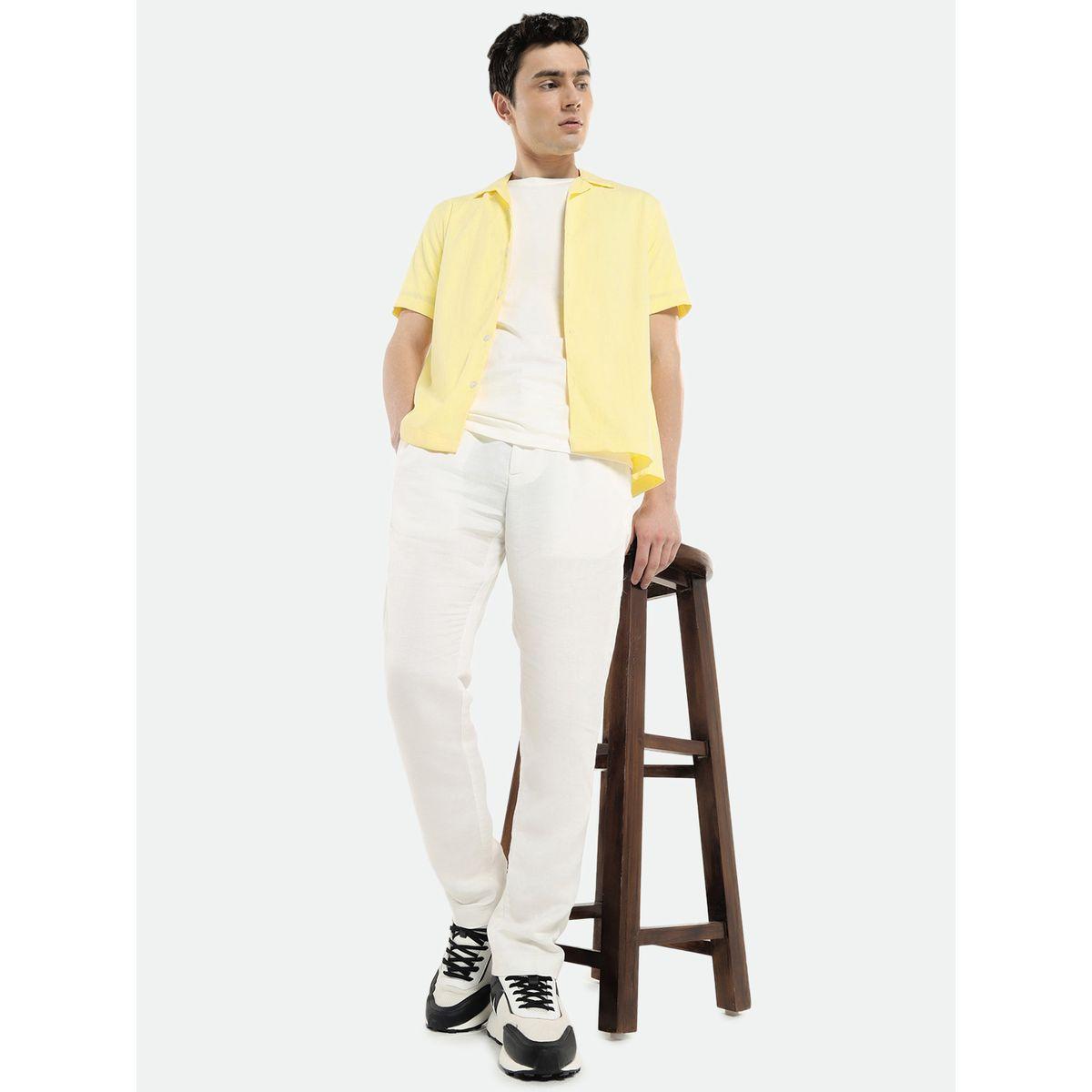 قميص كاجوال بتفاصيل بارزة الملمس مع ازرار دينيس لينجو × ستايلي-men-clothing-shirts-image-6