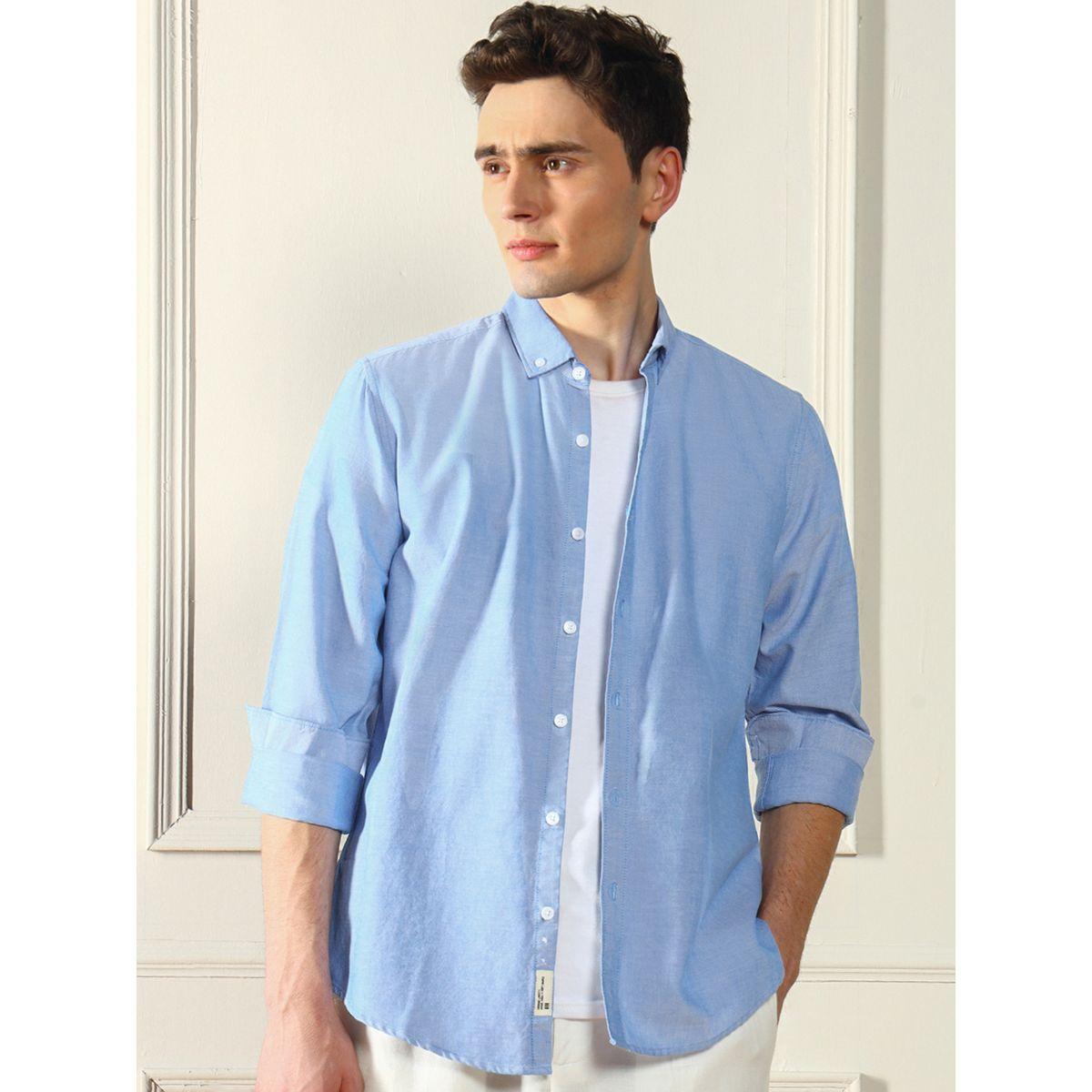 Dennis Lingo X Styli  Button Down Collar Regular Fit Casual Shirt-men-clothing-shirts-image-1