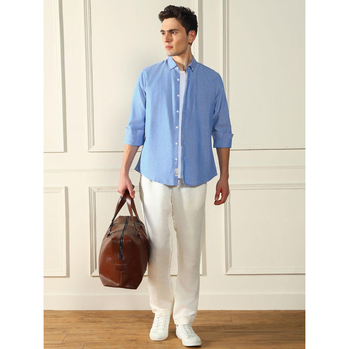 Dennis Lingo X Styli  Button Down Collar Regular Fit Casual Shirt-men-clothing-shirts-image-4