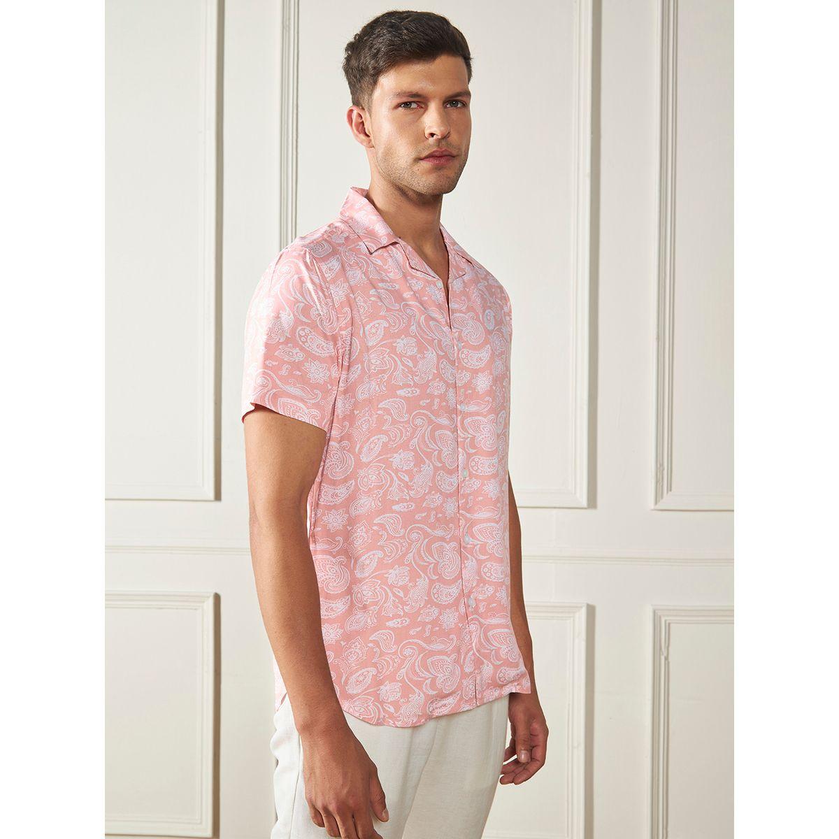 قميص كاجوال بطبعة بيزلي مع ازرار غلق دينيس لينجو × ستايلي-men-clothing-shirts-image-3