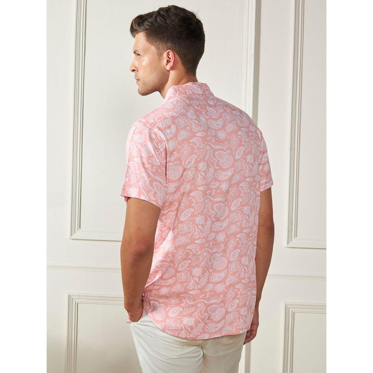 قميص كاجوال بطبعة بيزلي مع ازرار غلق دينيس لينجو × ستايلي-men-clothing-shirts-image-4