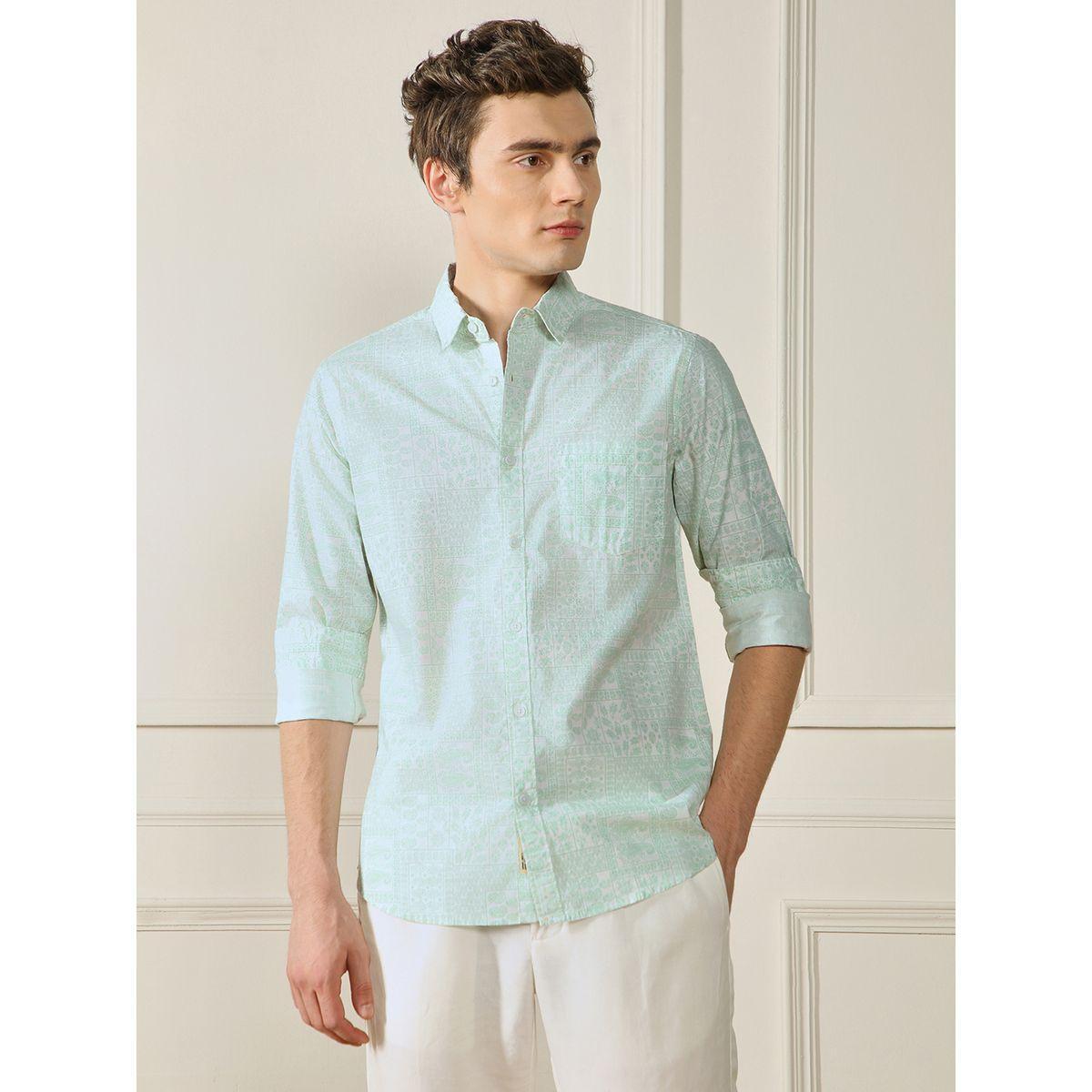 Dennis Lingo X Styli  Paisley Print Cotton Slub Casual Shirt-men-clothing-shirts-image-2