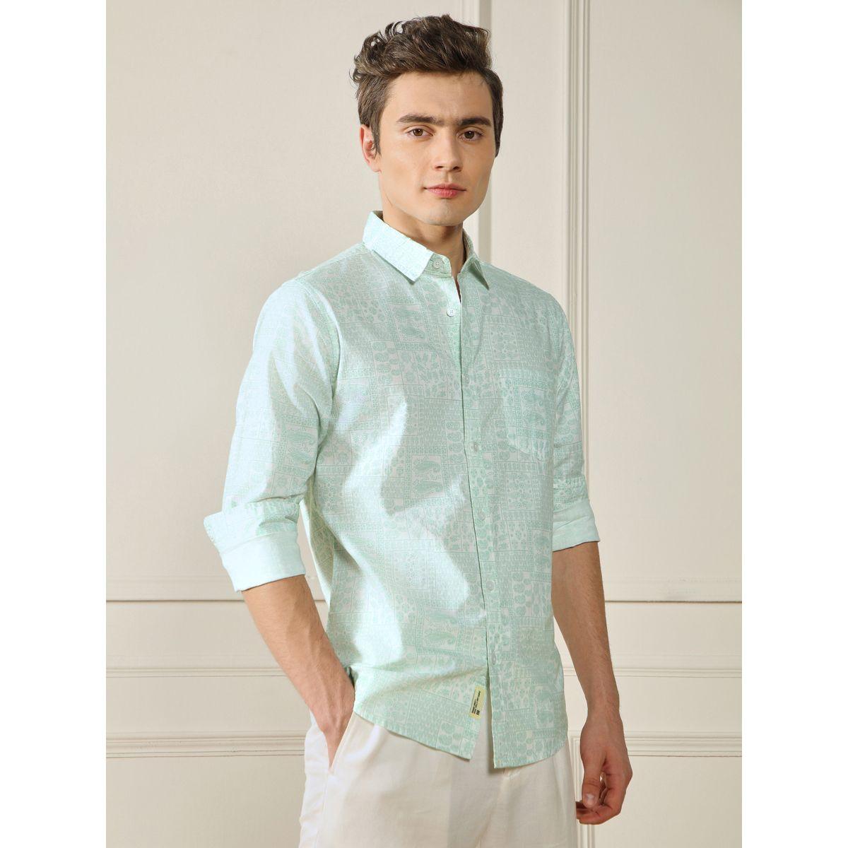 Dennis Lingo X Styli  Paisley Print Cotton Slub Casual Shirt-men-clothing-shirts-image-3