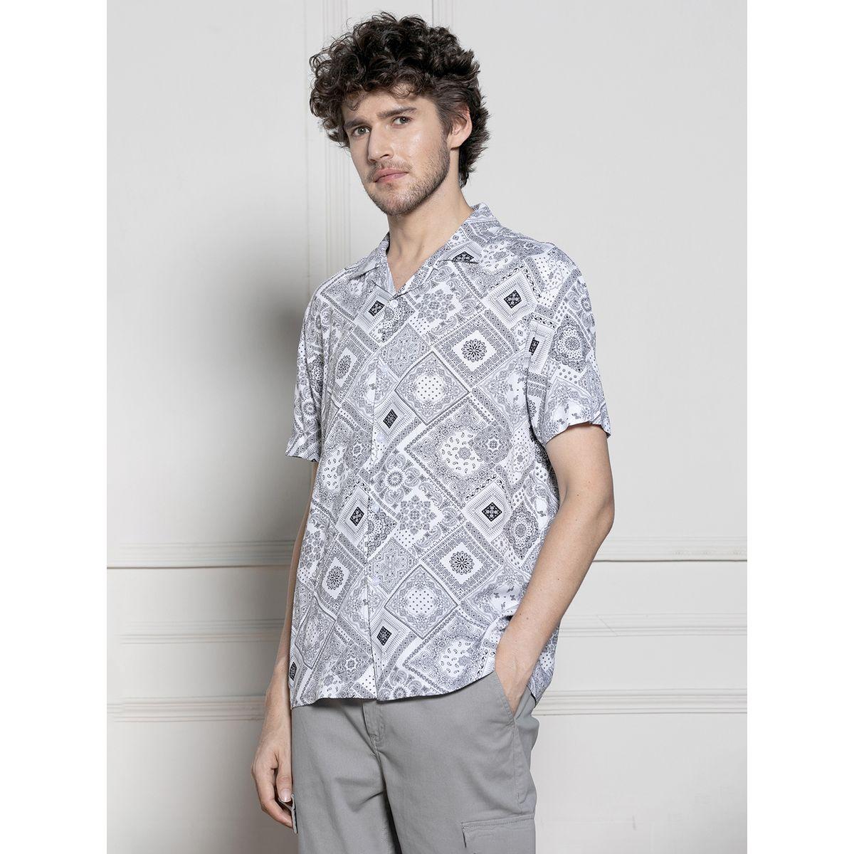 Dennis Lingo X Styli  Bandana Print Casual Shirt with Button Placket-men-clothing-shirts-image-3