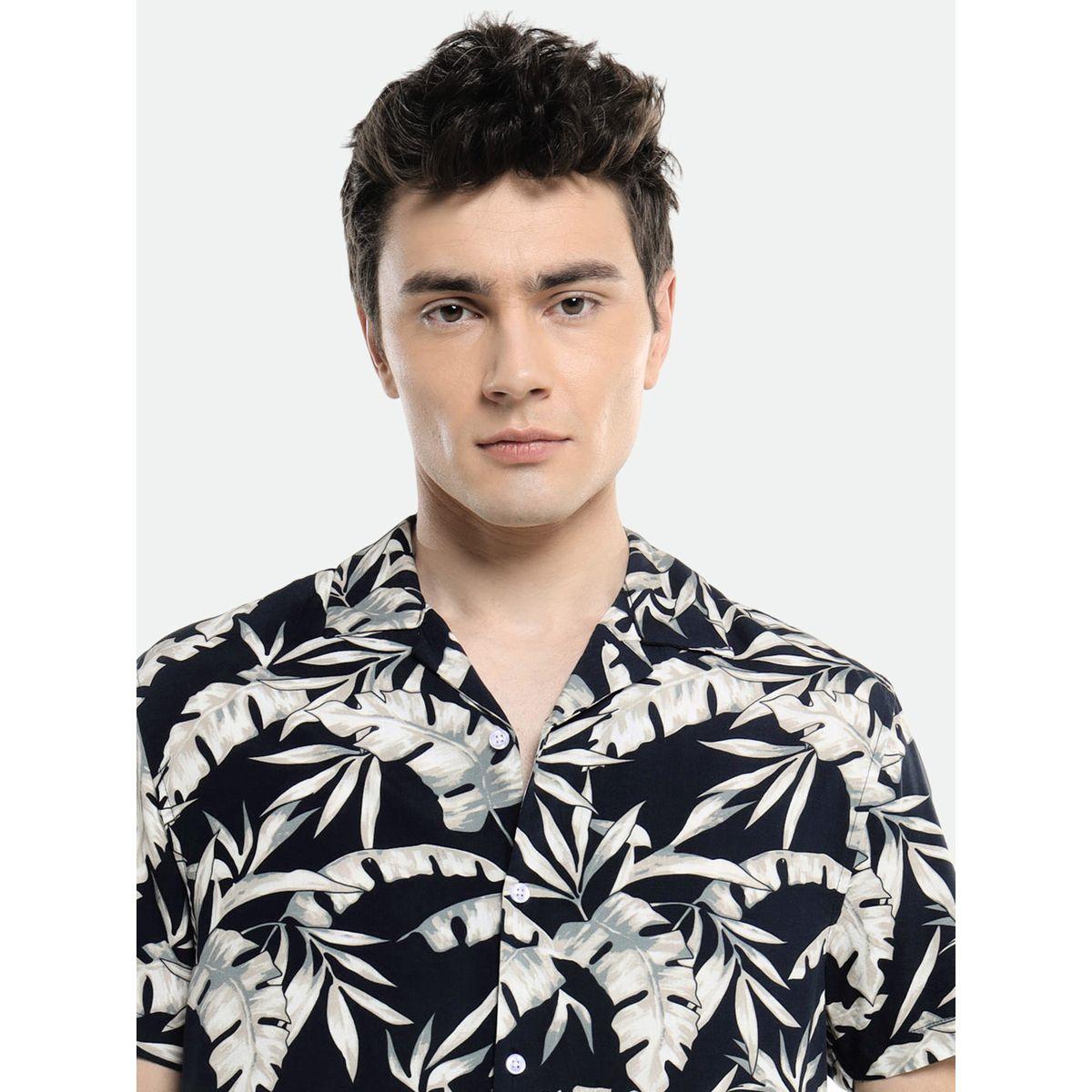 قميص بقصة عادية وياقة كوبان دينيس لينجو × ستايلي-men-clothing-shirts-image-3