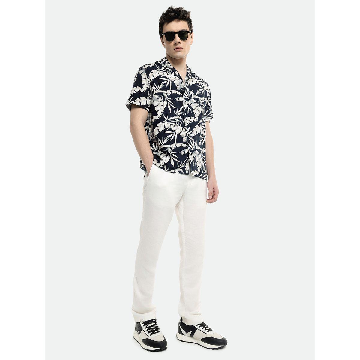 قميص بقصة عادية وياقة كوبان دينيس لينجو × ستايلي-men-clothing-shirts-image-4