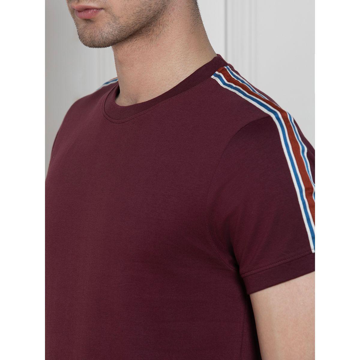 تيشيرت بأشرطة على الكتف مع قصة عادية دينيس لينجو × ستايلي-men-clothing-tshirtsandpolos-tshirts-image-4
