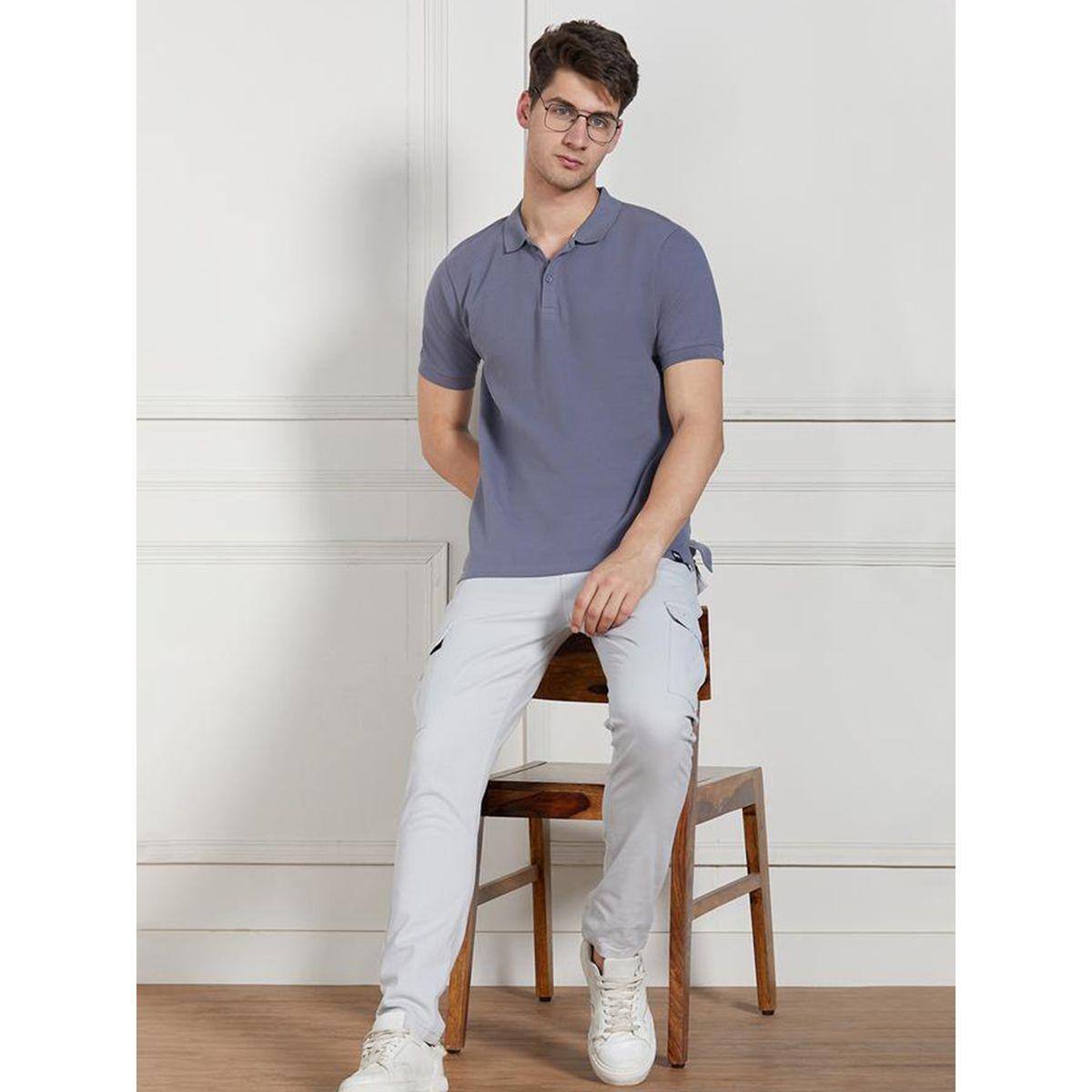تيشيرت سادة بياقة بولو وقصة عادية دينيس لينجو × ستايلي-men-clothing-tshirtsandpolos-tshirts-image-1