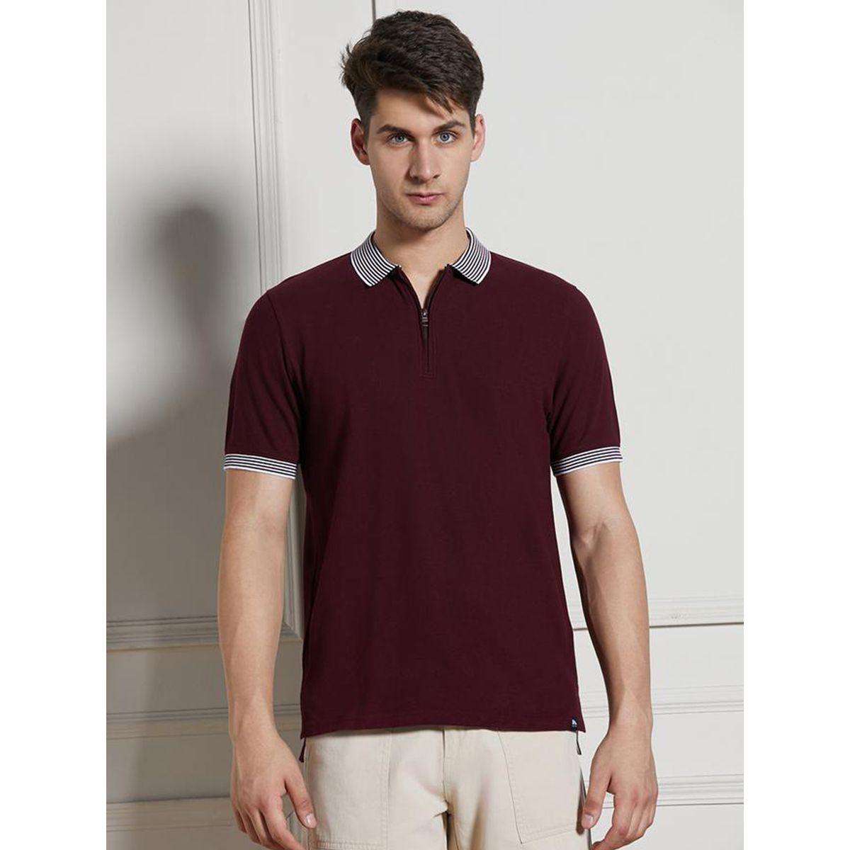 تيشيرت بياقة بولو ونصف سحَّاب غلق دينيس لينجو × ستايلي-men-clothing-tshirtsandpolos-tshirts-image-1